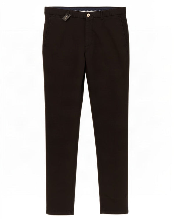 Мужские брюки-чиносы Massimo Dutti Slim Fit EU 44, большие W34 L34, черный хлопок