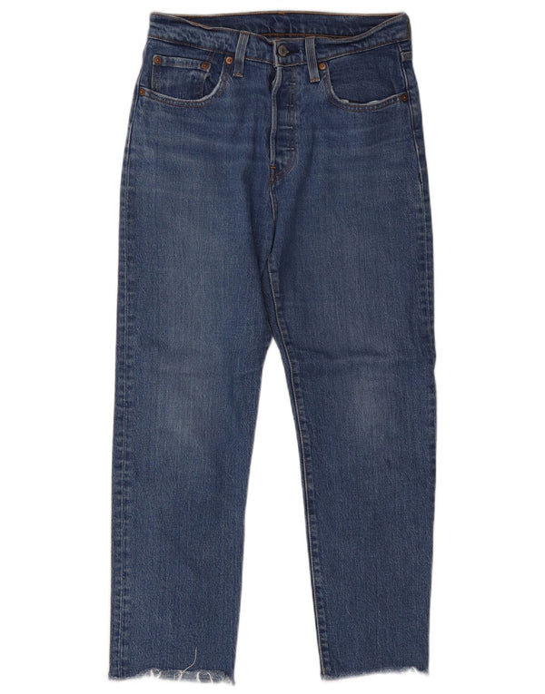 Женские прямые джинсы Levi's 501 W27 L26 синие, хлопок