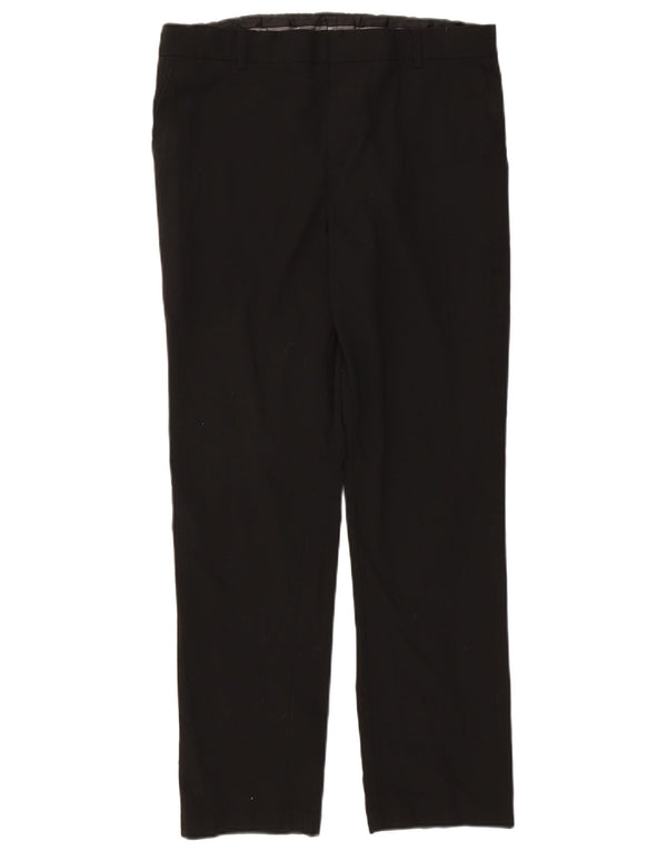 Мужские прямые костюмные брюки Marks & Spencer W34 L29 черные