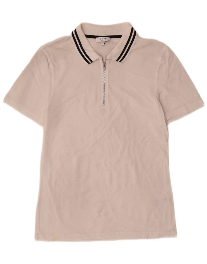 Мужская рубашка-поло Reiss XS, белый хлопок