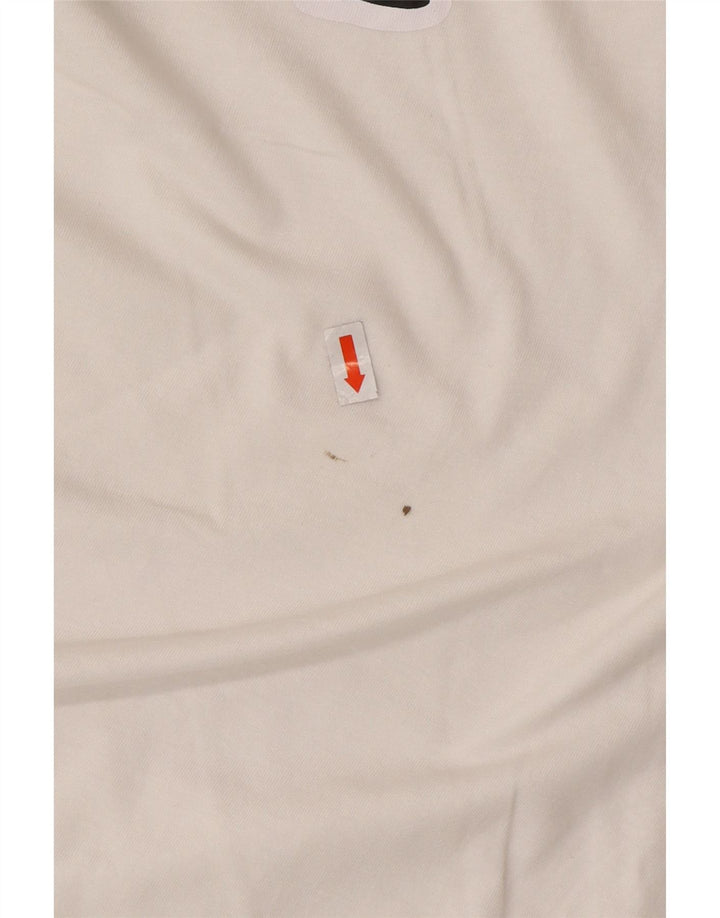 KAPPA Мужская футболка с рисунком Топ XL Белый Хлопок