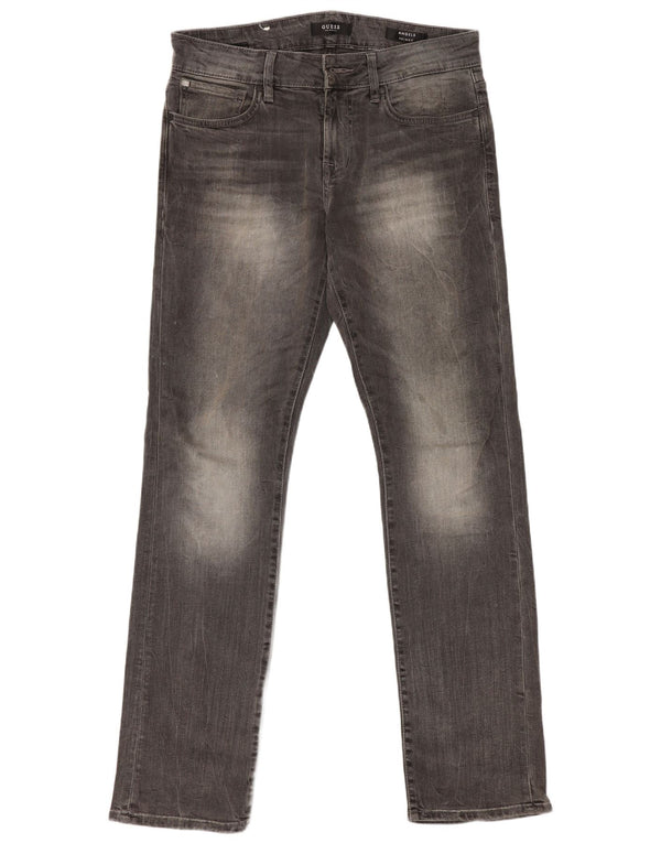 Guess Мужские узкие джинсы Angels W30 L32 Серые хлопковые