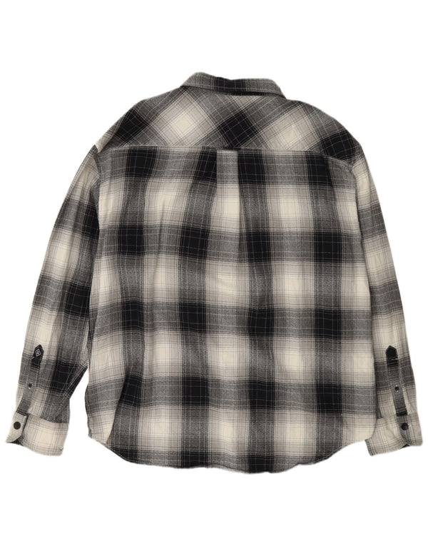 Мужская фланелевая рубашка свободного покроя Gant, размер 43/44, 17 XL, в разноцветную клетку