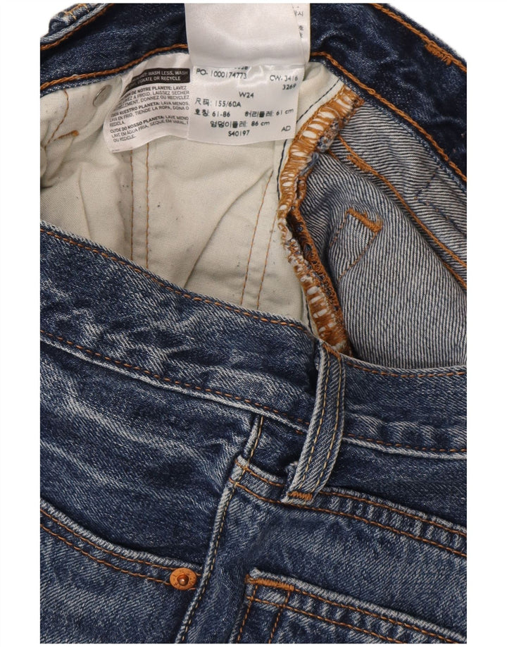 Женские джинсовые шорты LEVI'S 501 W24 XS Синие, хлопок