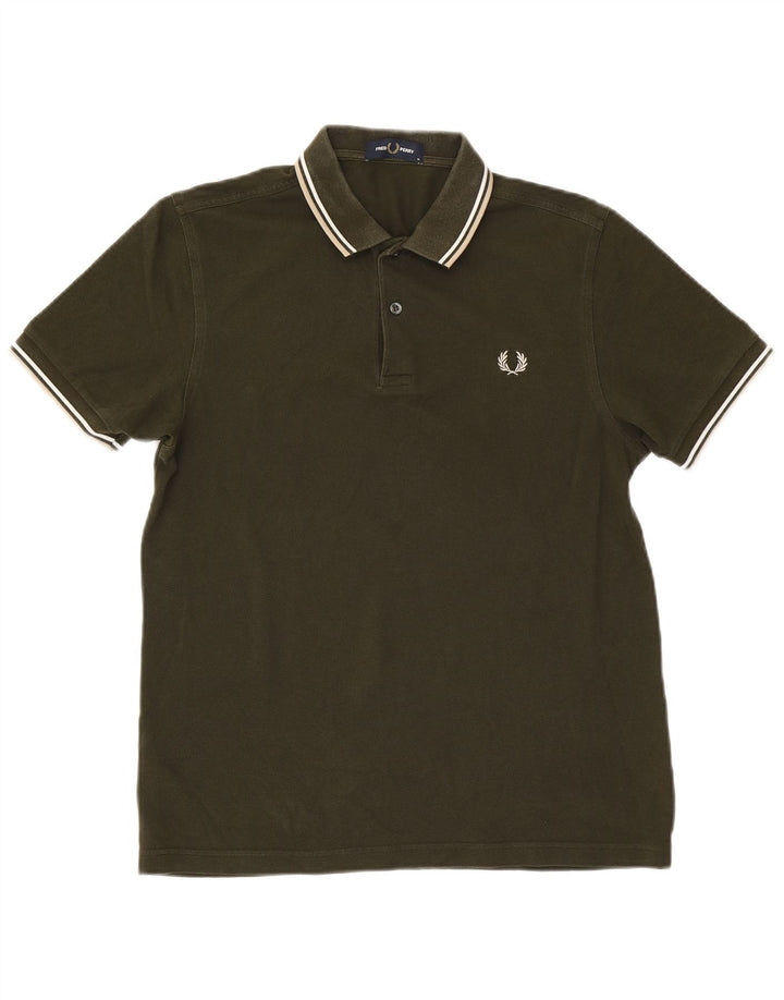 Мужская рубашка поло Fred Perry, хлопок среднего цвета хаки