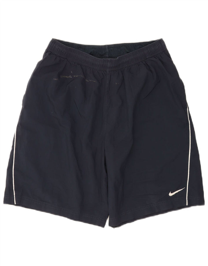 Мужские спортивные шорты Nike Dri Fit среднего размера, темно-синий, полиэстер