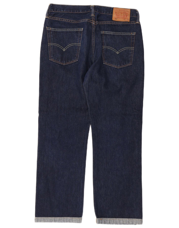 Мужские прямые джинсы Levi's 514 W32 L27 темно-синие, хлопок