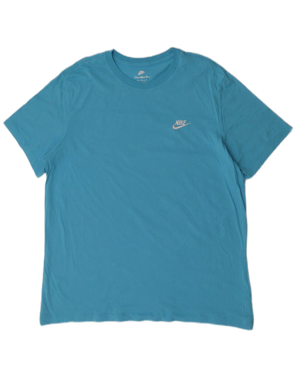 Мужская футболка Nike Top XL, синяя, хлопок