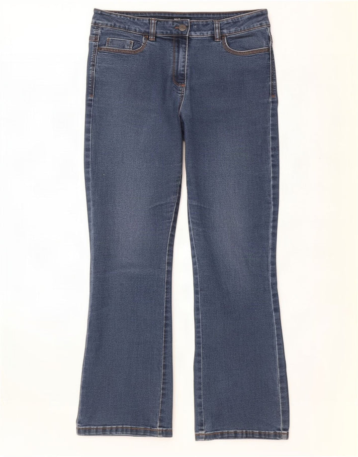 Женские джинсы Bootcut M&Co UK 12, средние W30 L28, синие, хлопок