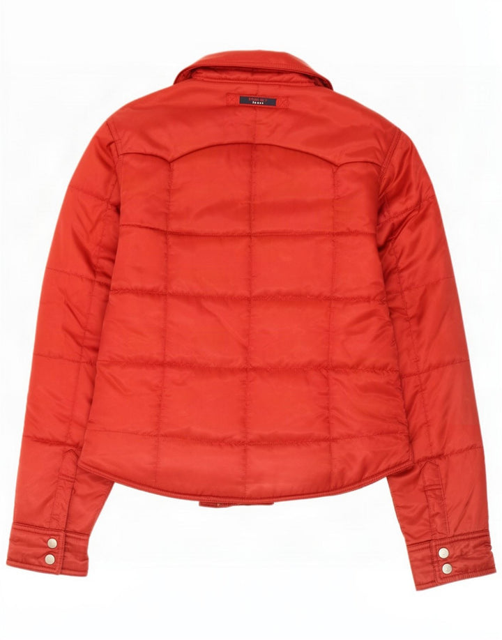 Женская стеганая куртка Tommy Hilfiger UK 12, средний красный полиэстер