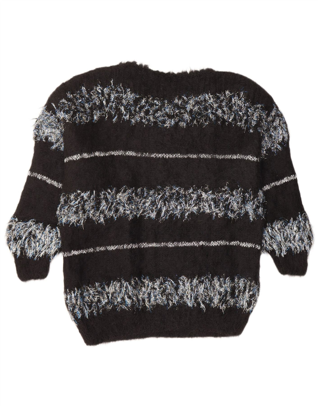 ВИНТАЖНЫЙ женский свитер с вырезом «лодочка», Великобритания, 18 XL, в черную полоску