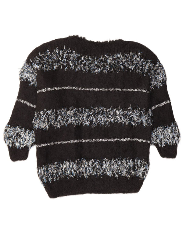 ВИНТАЖНЫЙ женский свитер с вырезом «лодочка», Великобритания, 18 XL, в черную полоску