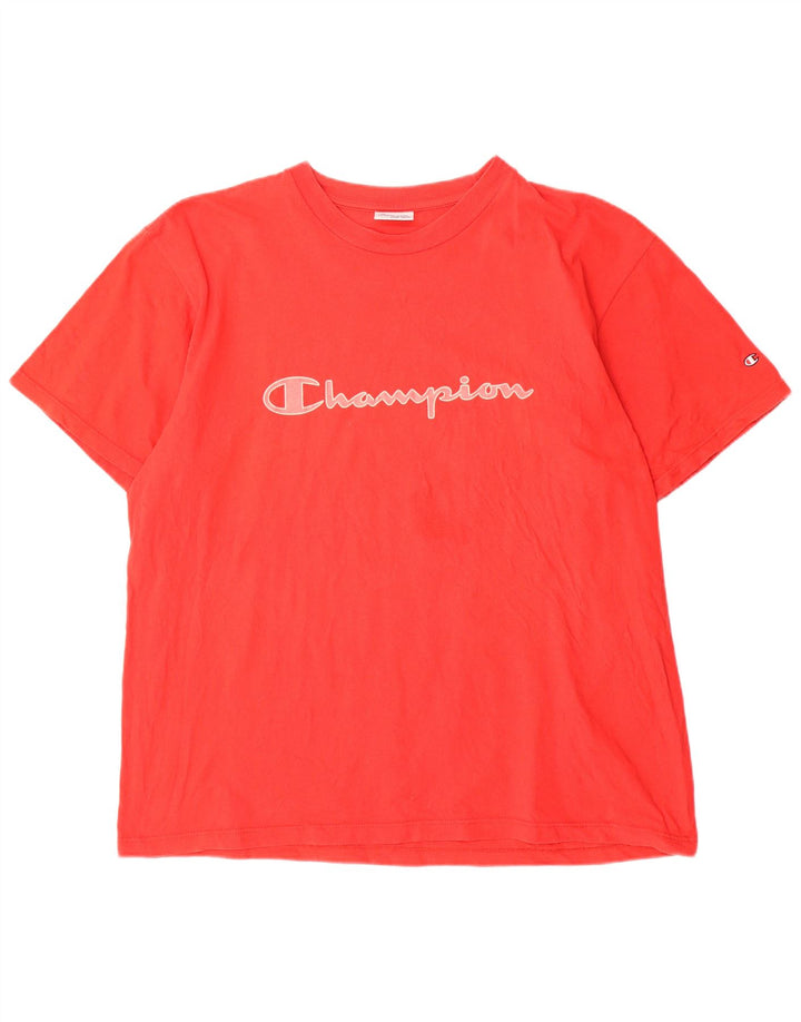 Мужская футболка с рисунком CHAMPION 2XL красная
