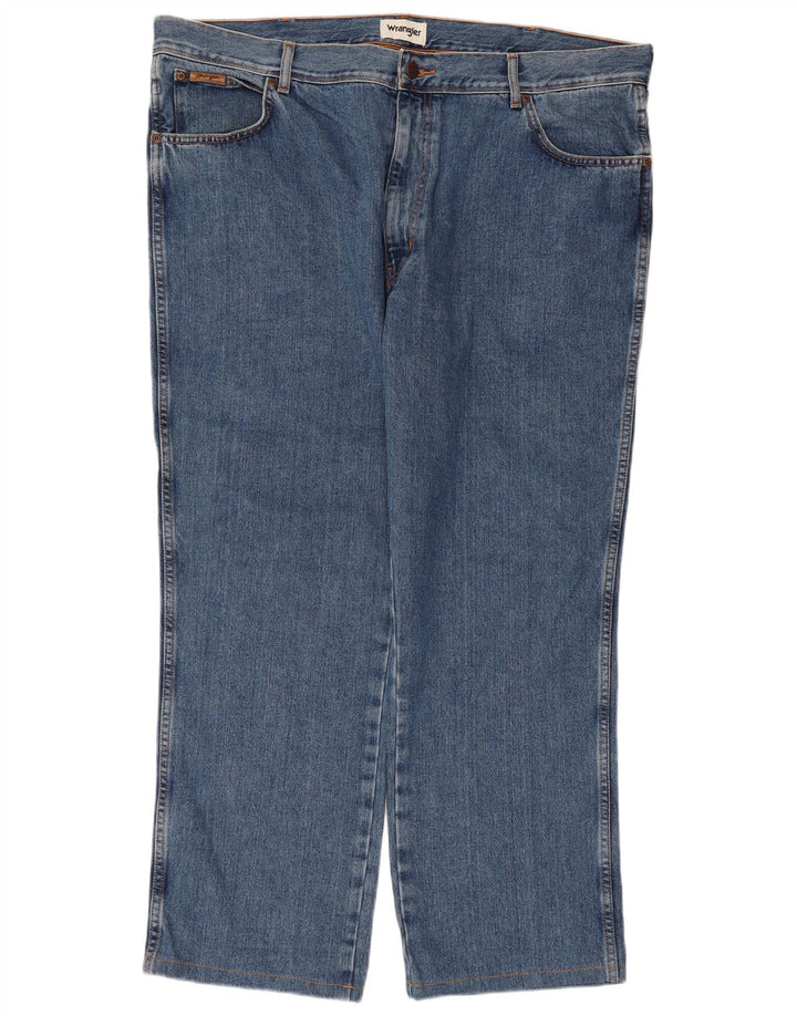 Мужские прямые джинсы Wrangler Texas W42 L28, синий хлопок