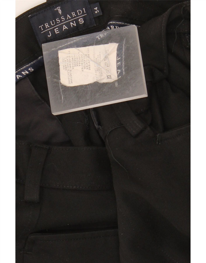 TRUSSARDI Мужские прямые повседневные брюки IT 54 2XL W38 L30, черный полиэстер