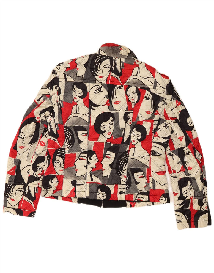 Женский бомбер Apriori UK 14, большой разноцветный ацетат