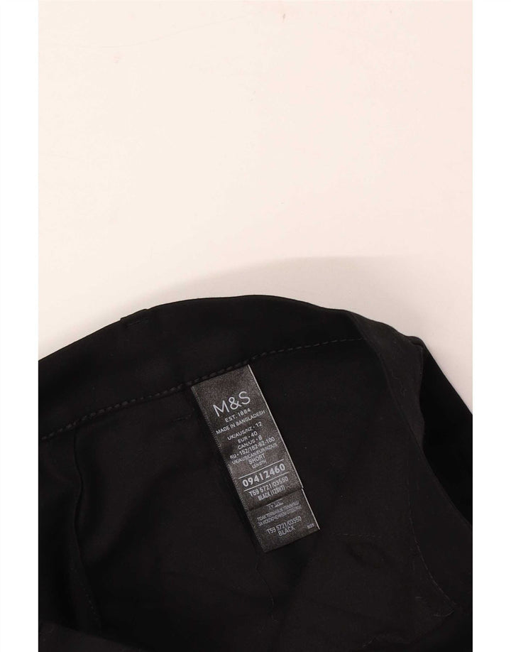 Женские укороченные брюки Marks & Spencer UK 12 Medium W30 L24 Черные