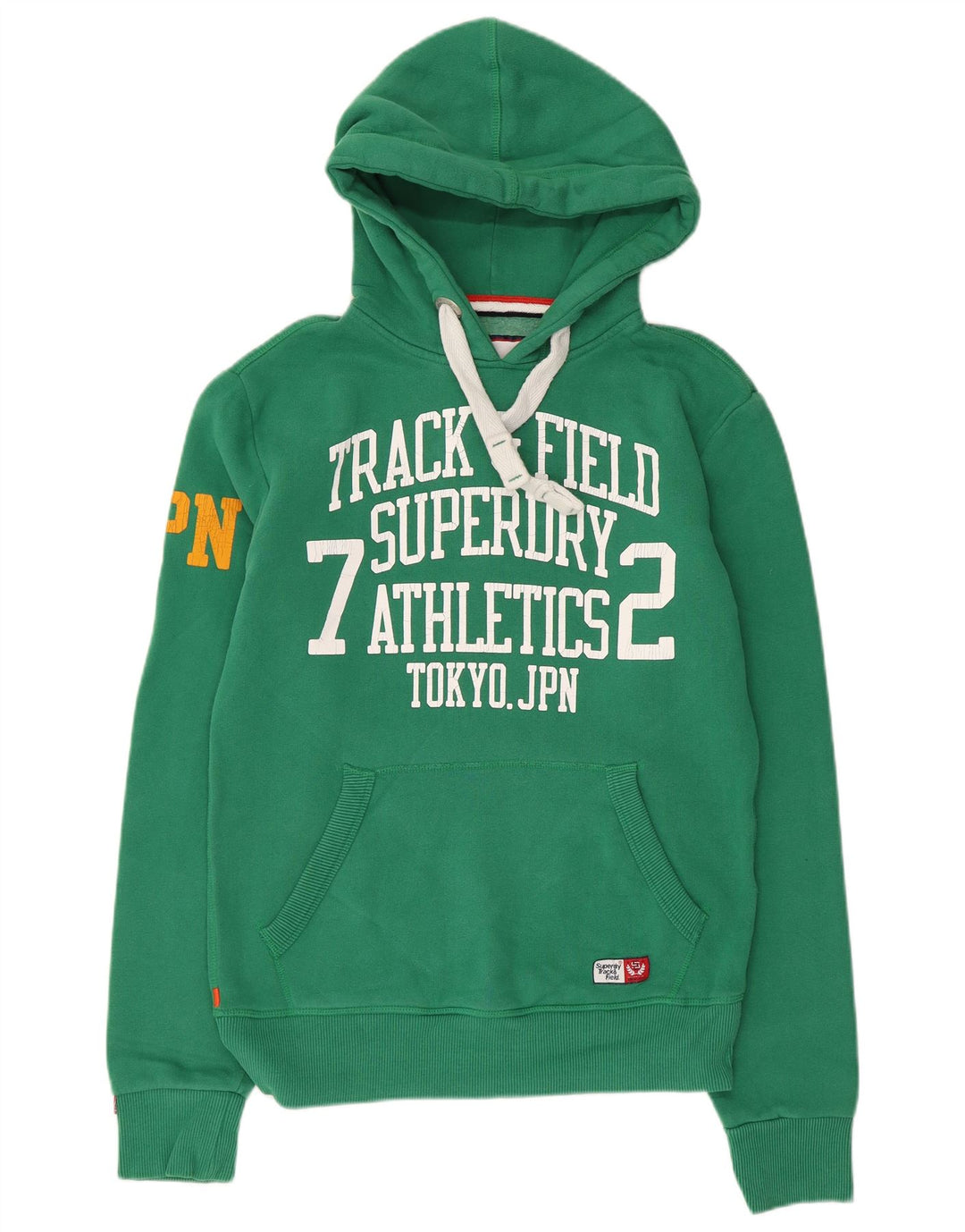 Мужской джемпер с капюшоном Superdry, маленький зеленый, хлопок