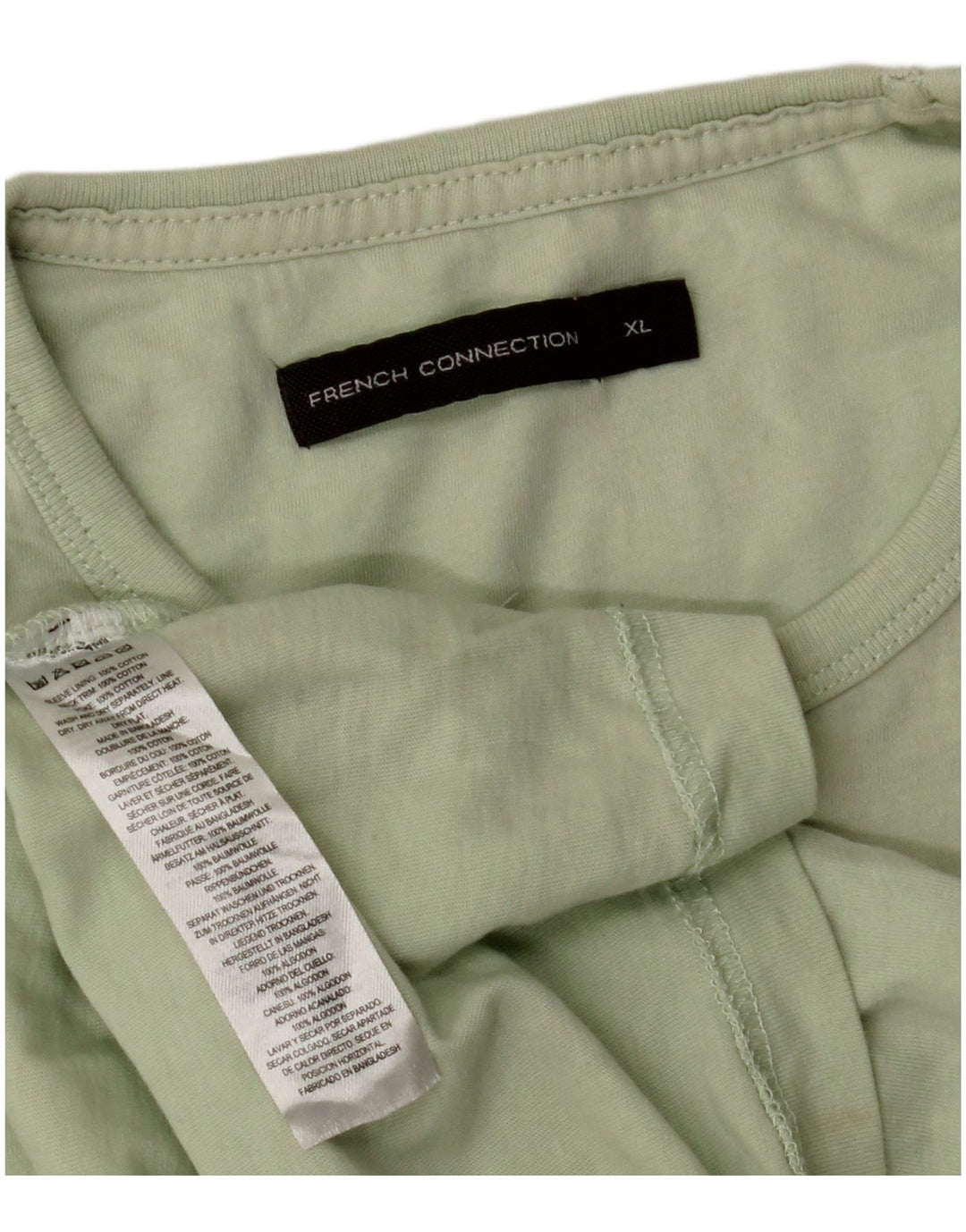 Мужская футболка French Connection Top XL, зеленый хлопок