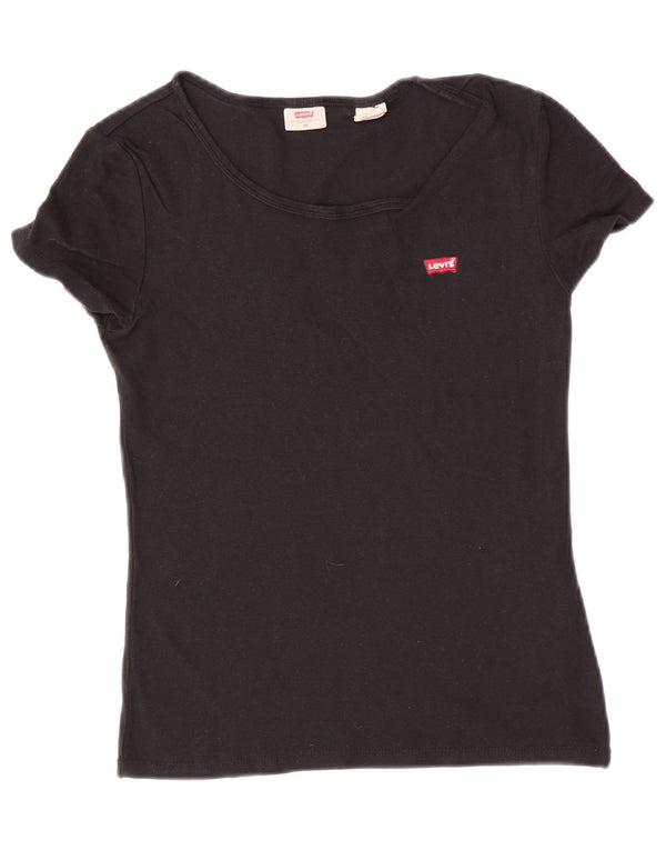 Женская футболка Levi's Top UK 6 XS, черный хлопок