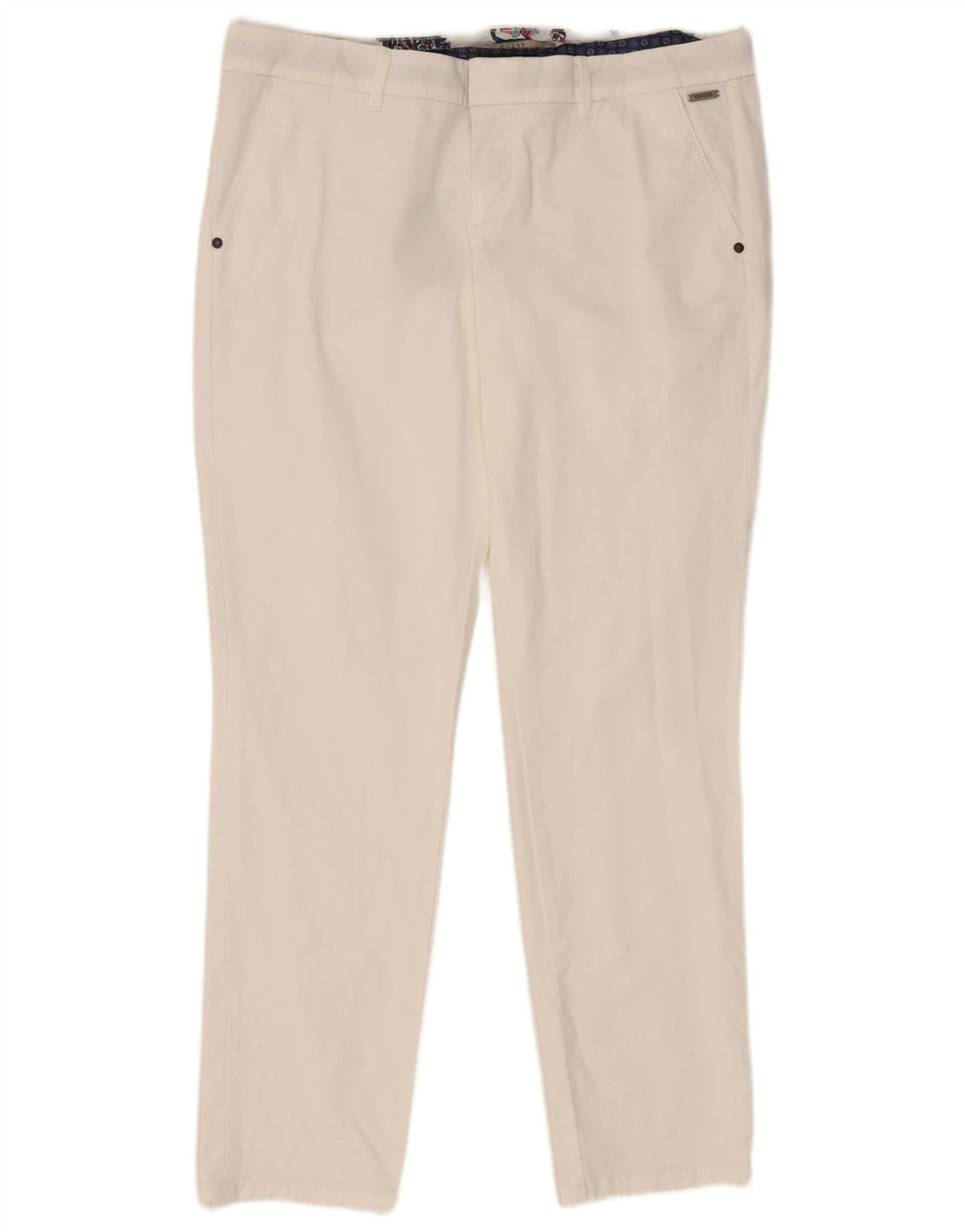 Женские брюки чинос Guess Berta Slim Fit W34 L29 белые