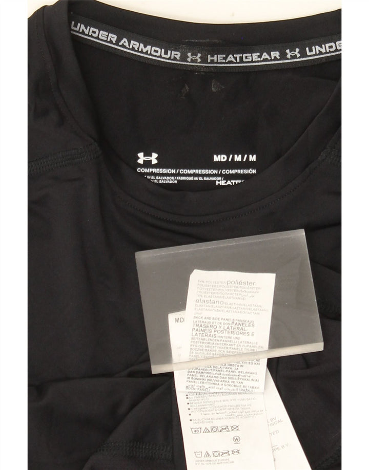 Мужской топ Under Armour Heat Gear с длинным рукавом, средний черный, полиэстер