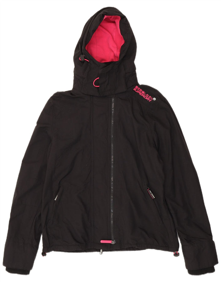 Женская ветровка с рисунком Superdry UK 14, большая черная