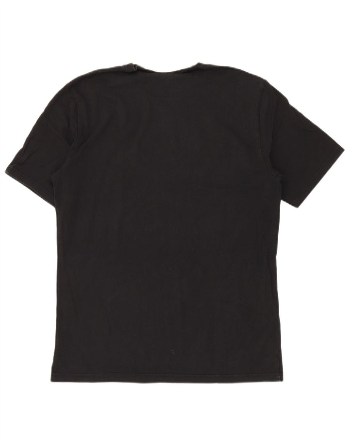 Мужская футболка Converse с рисунком, черный хлопок, средний размер