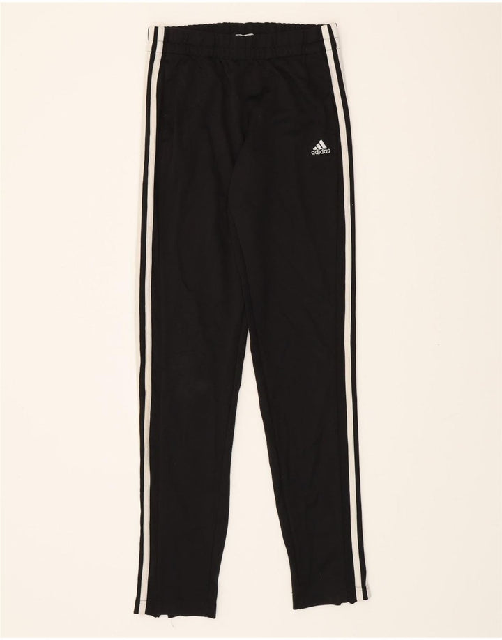 ADIDAS Womens Tracksuit Trousers UK 8/10 Small  Black Polyester Vintage Adidas and Second-Hand Adidas from Messina Hembry 