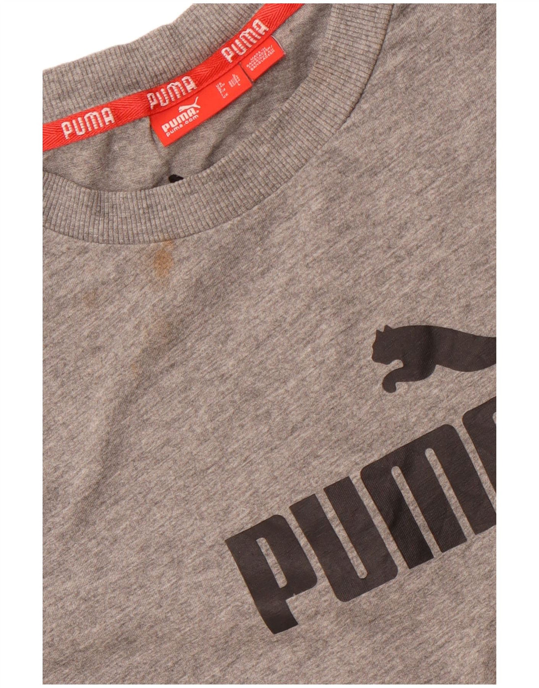 Мужская футболка с рисунком PUMA, большой серый хлопок