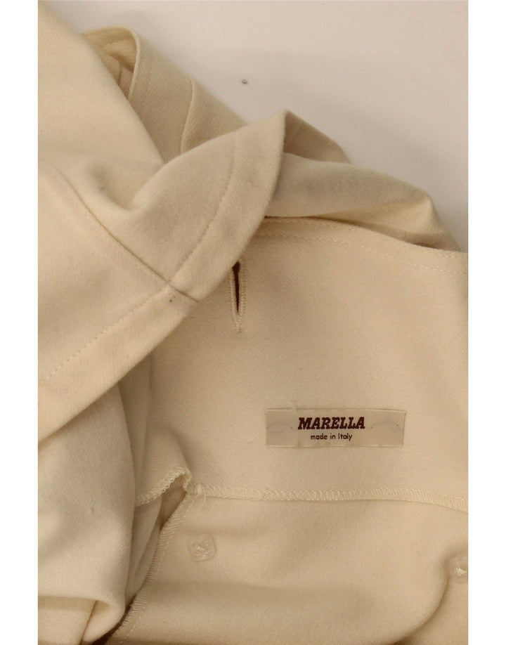 Женский двубортный пиджак Marella UK 14, большой бежевый