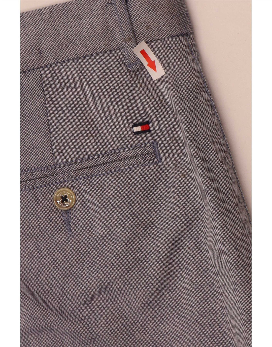 Мужские шорты чинос Tommy Hilfiger Regular W34, большие синие, хлопковые