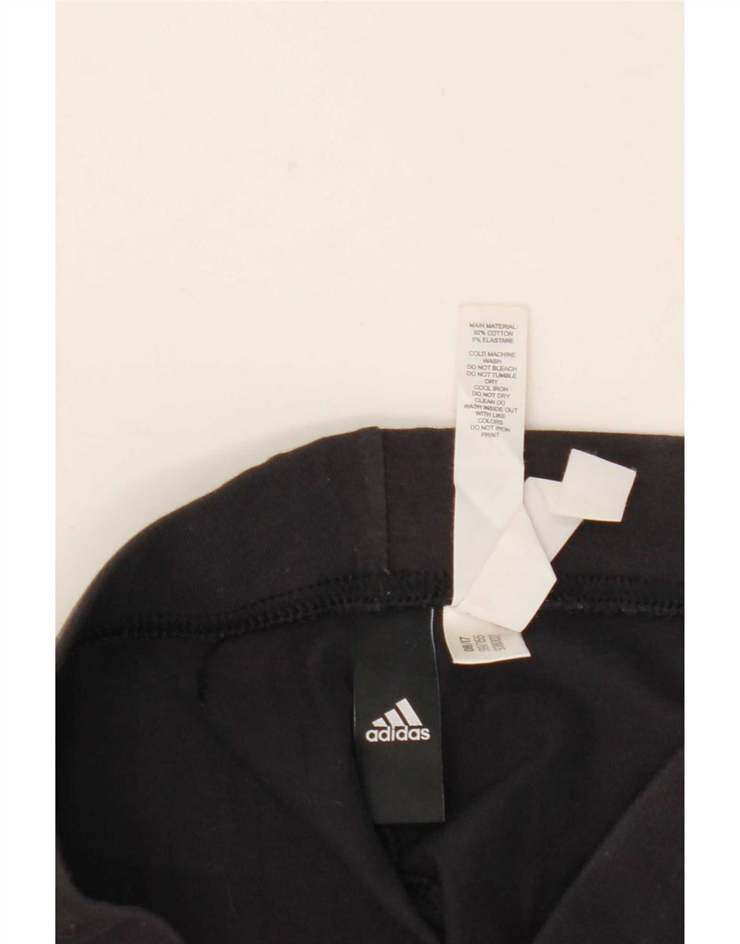 Женские леггинсы с рисунком Adidas UK 8, маленькие черные хлопковые