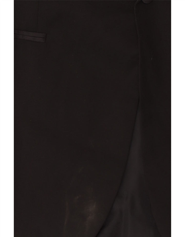 Мужской пиджак Hugo Boss на 1 пуговице UK 50, большой черный из натуральной шерсти