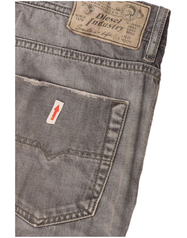 Мужские зауженные джинсы Diesel Kakee Carrot W32 L30, серые, хлопковые