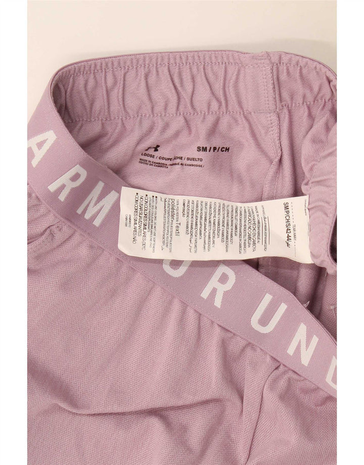 Женские спортивные шорты с рисунком Under Armour, Великобритания, 10, маленькие розовые, полиэстер