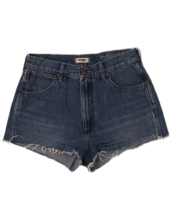 Женские джинсовые шорты Wrangler цвета индиго W27, маленькие синие, хлопок
