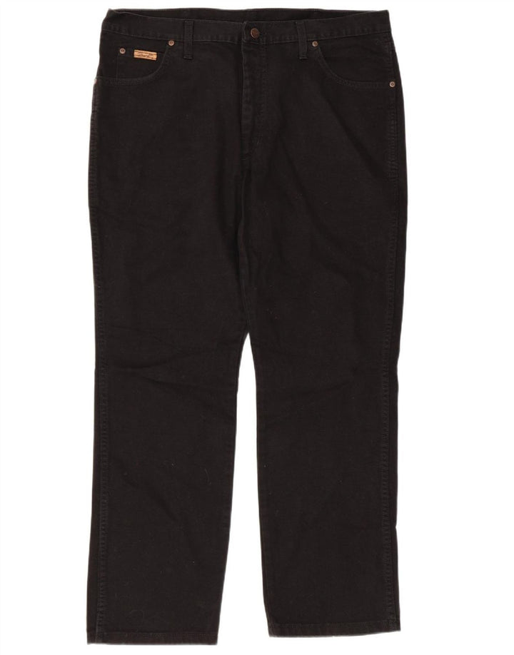 Мужские прямые джинсы WRANGLER Texas W40 L30, черный хлопок