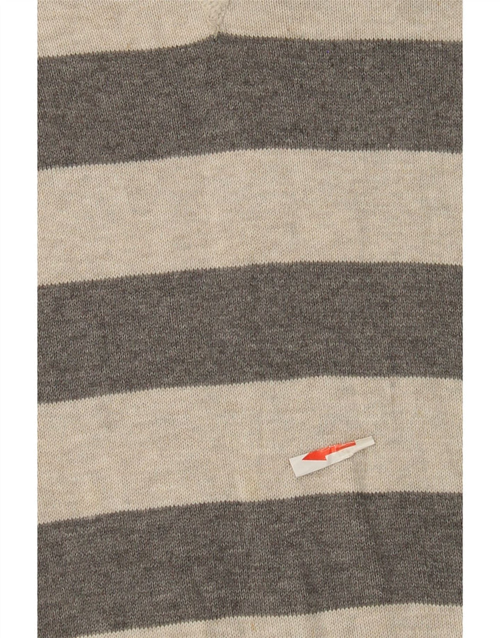 Мужской джемпер с круглым вырезом Timberland, хлопковый свитер в серую полоску среднего размера