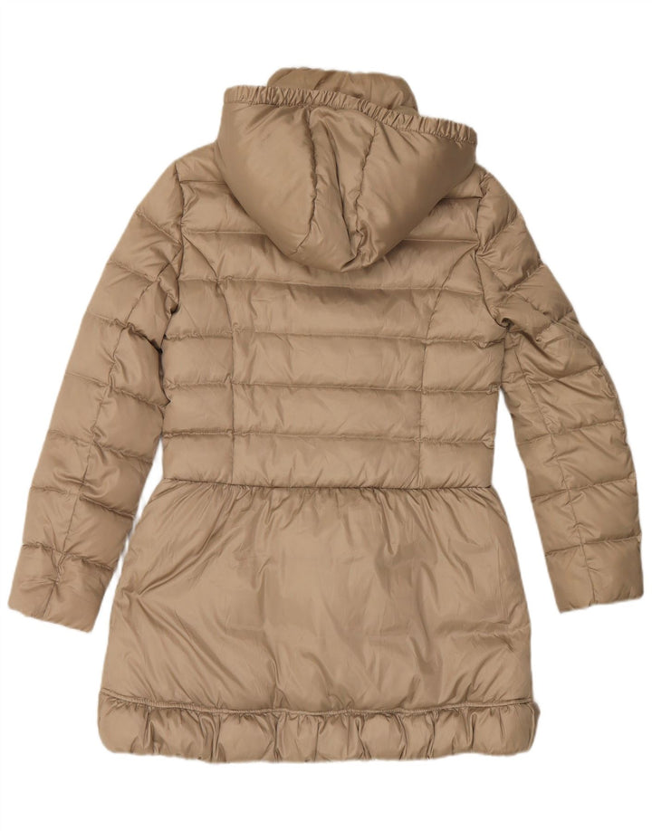 Женское двубортное пуховое пальто с капюшоном Sisley IT 42 Medium Beige