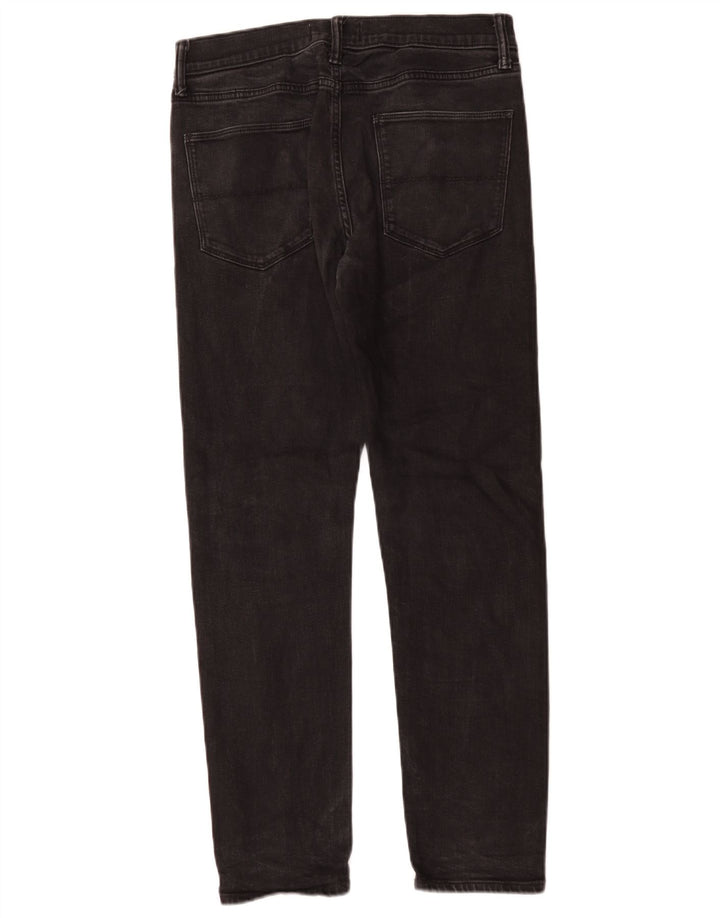 Мужские узкие джинсы Marks & Spencer W30 L28, черный хлопок