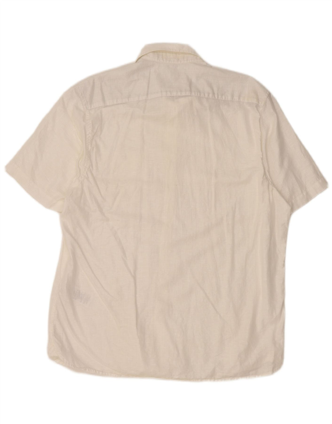 Мужская рубашка с коротким рукавом TED BAKER, размер 5 XL, белая льняная ткань