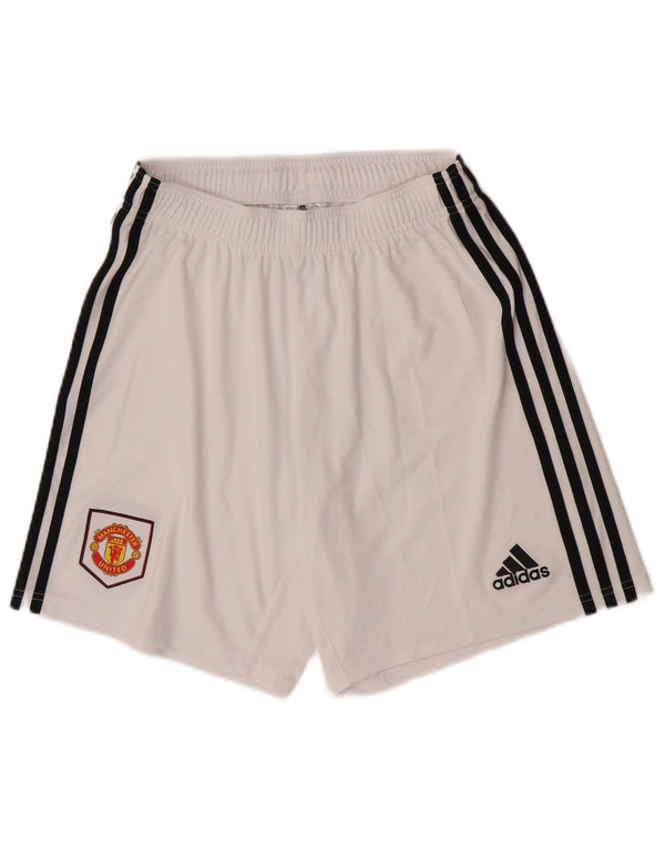Мужские спортивные шорты Adidas Manchester United, средний белый полиэстер