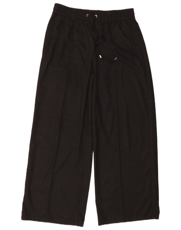 Женские широкие повседневные брюки Zara W30 L31, черные, полиэстер