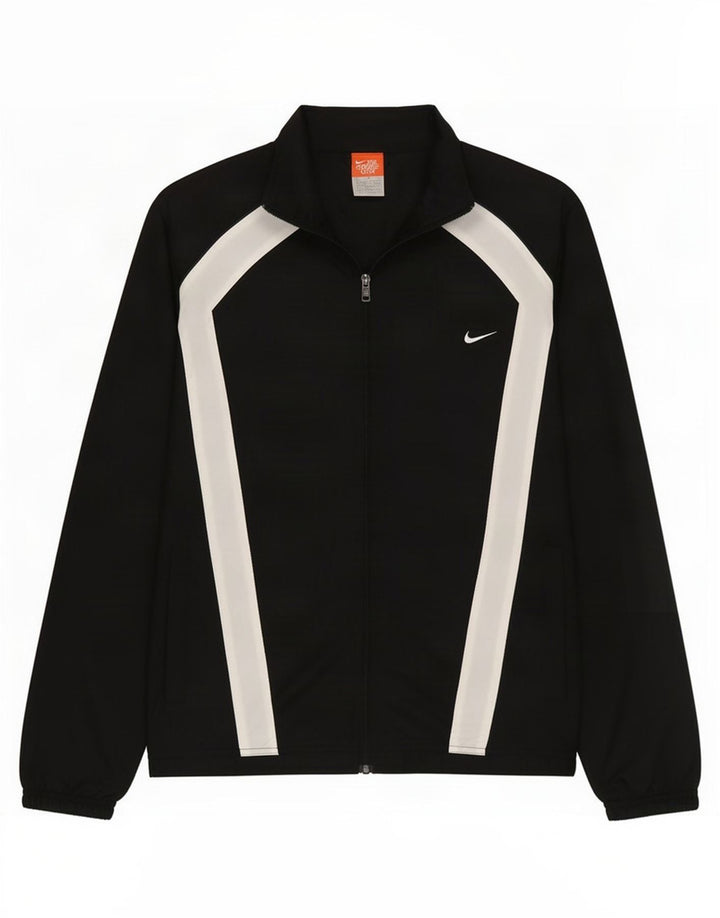 Мужской спортивный костюм Nike Top Jacket UK 38/40, средний черный, нейлон с цветными блоками