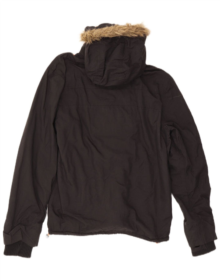 Женская ветровка-ветровка Superdry UK 16, большая черная