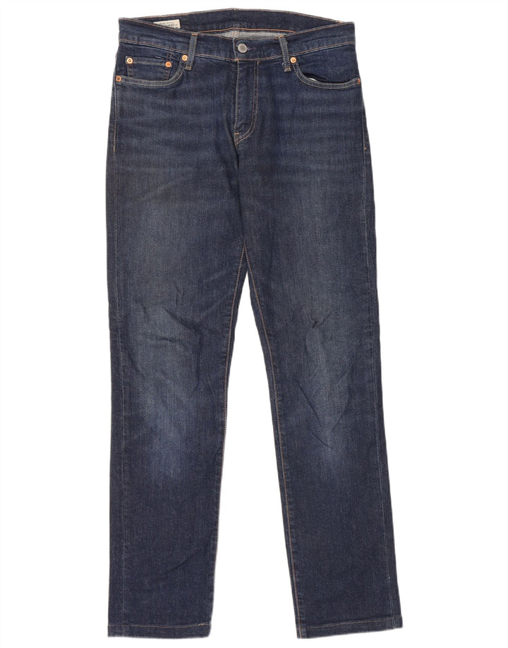 Мужские узкие джинсы LEVI'S W30 L34 синие, хлопок