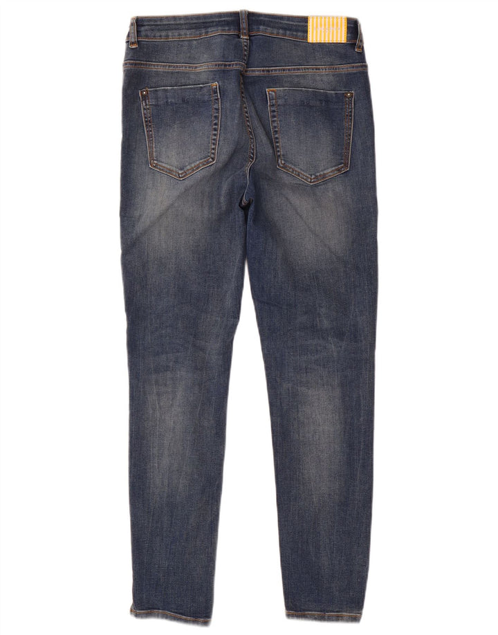 Женские потертые джинсы скинни Zara EU 40 Medium W30 L28 Синие