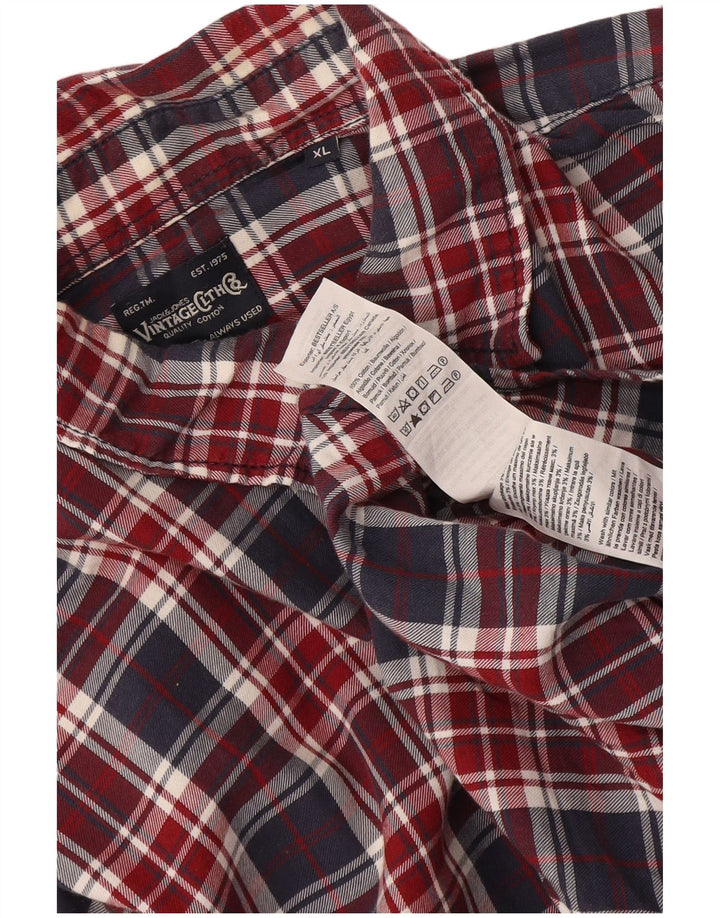 Мужская фланелевая рубашка Jack & Jones XL в разноцветную клетку, хлопок