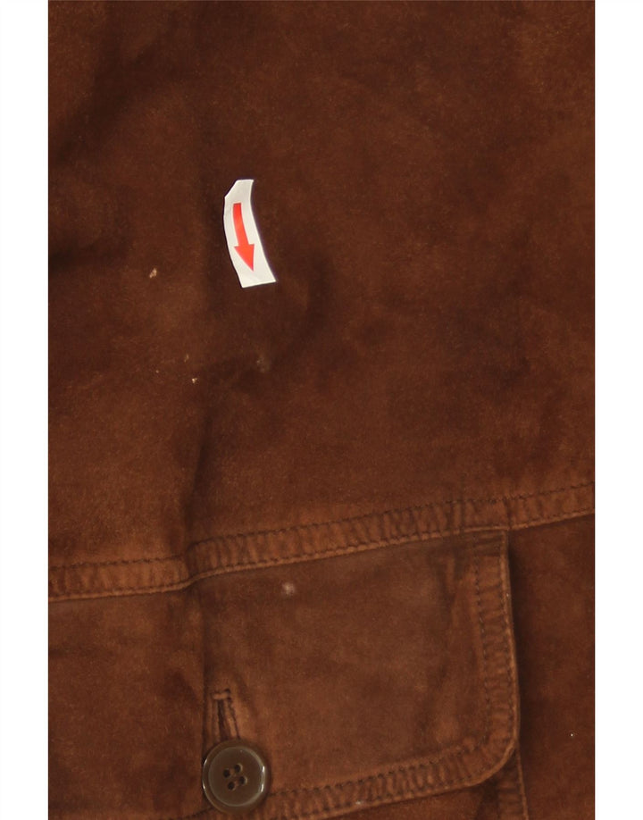 Мужской замшевый бомбер Conbipel IT 48 Medium Brown Leather